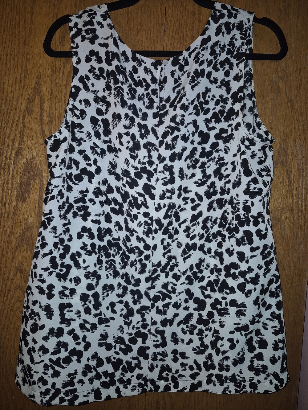 Merona Black & White Leopard-Print Sleeveless Camisole - Picture 2 of 4
